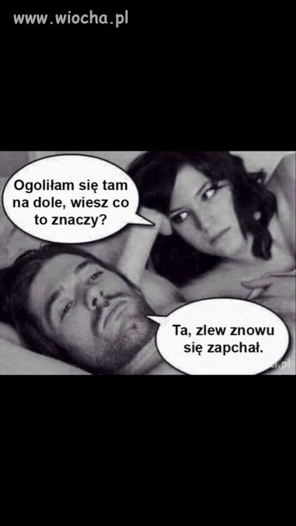 I znów Pysia zlew zatkała