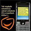 Taki sms dostał każdy członek PO