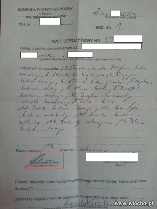 Pozdrowienia dla KPP Żnin