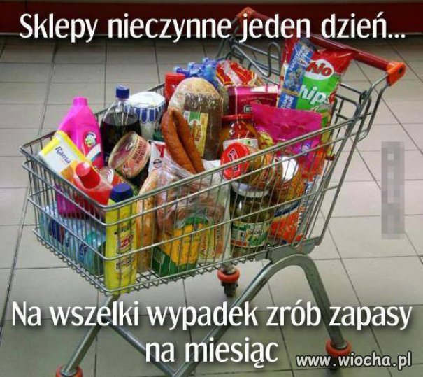 I tak przy każdym wolnym dniu od pracy.