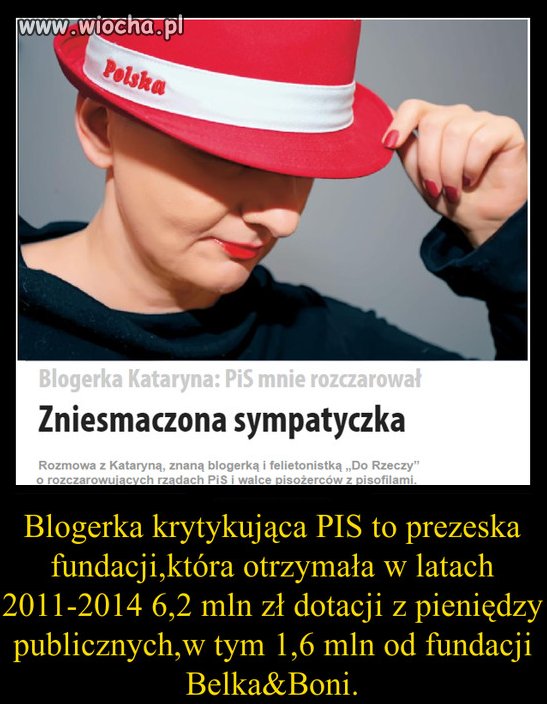 Czyżby następna oderwana od koryta?