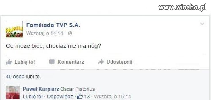 Familiada - pytanie.