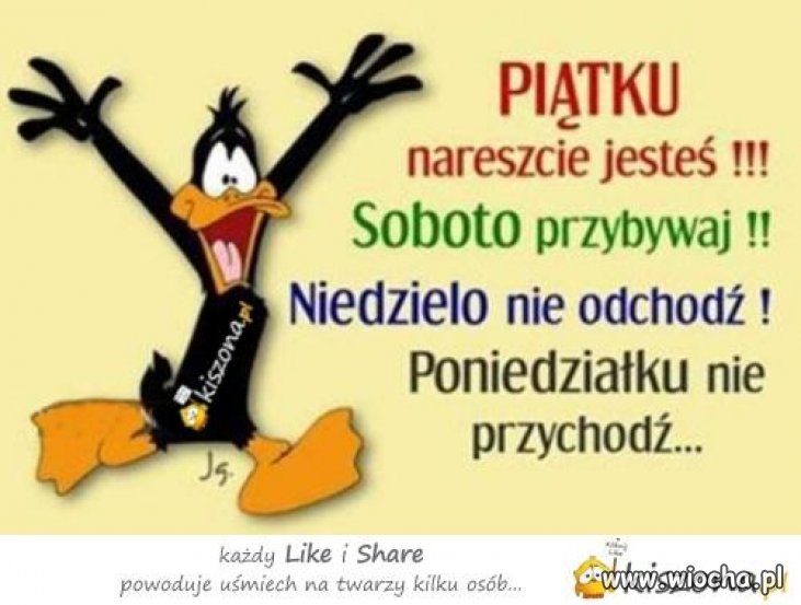 Weekendowa rymowanka dla każdego pracującego 