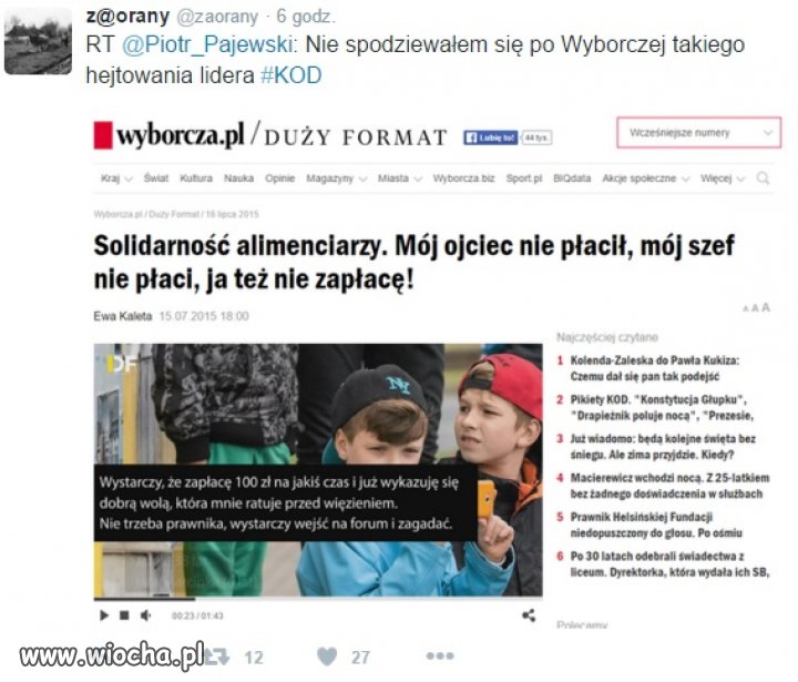 To kto ma płacić za nich,my?