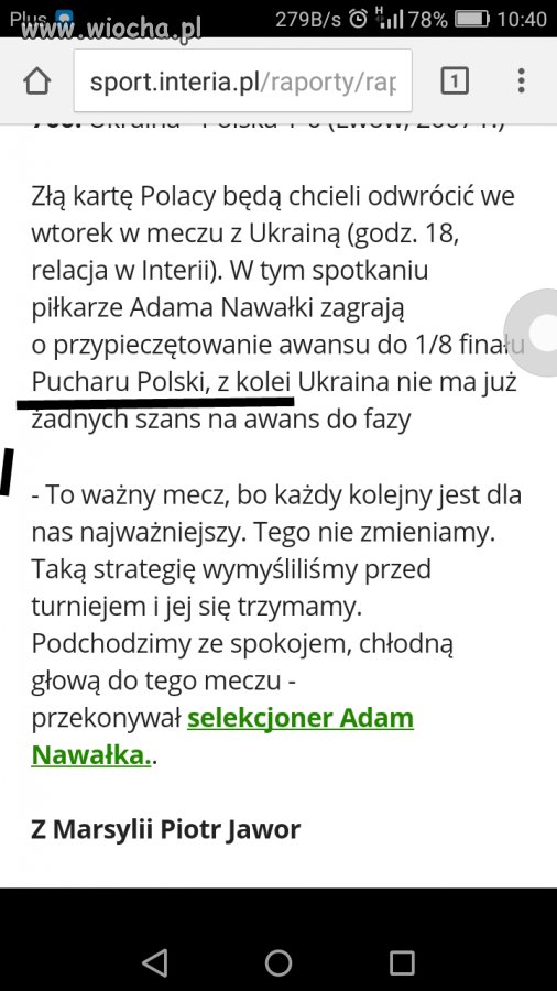 Wiocha dla interii