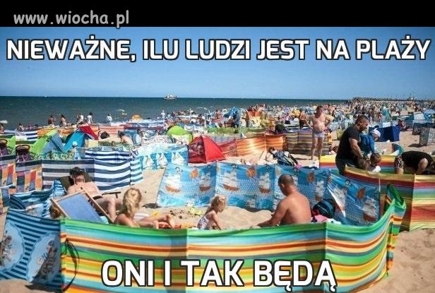 Nieważne, ilu ludzi jest na plaży 