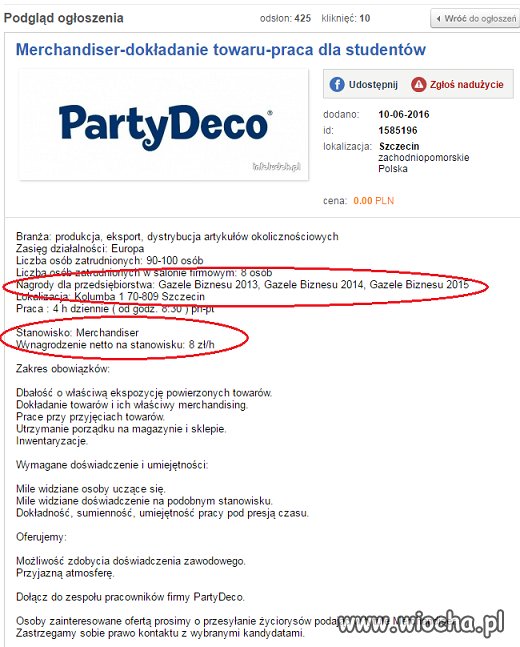 Gazele biznesu w kategorii wyzysk pracownika