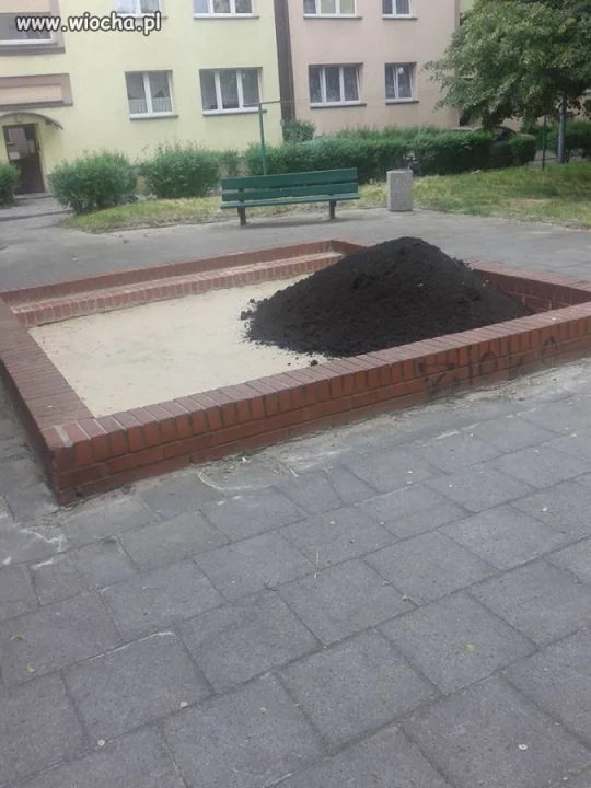 Przywieźli piasek