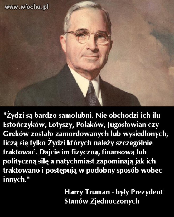 Czy coś w tych słowach Trumana się nie zgadza? ...