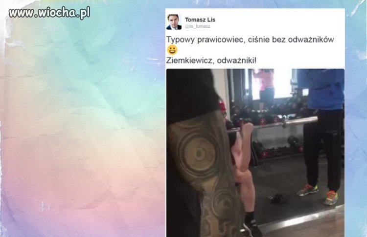 Tomasz Lis nagrał Ziemkiewicza na siłowni