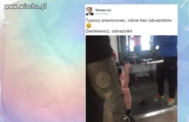 Tomasz Lis nagrał Ziemkiewicza na siłowni