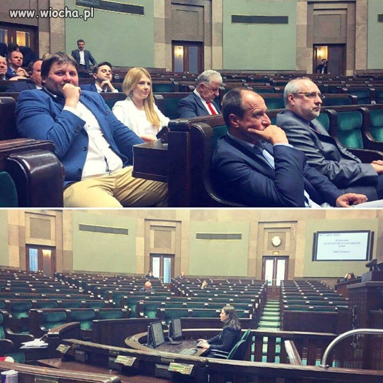 Tak wyglądała dziś sala sejmowa