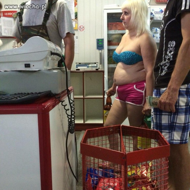 Laseczka na zakupach.