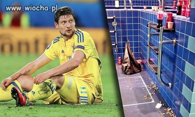 Szatnia po Ukraińcach.