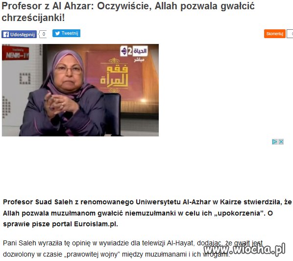 Pamiętajmy że Islam to religia pokoju i miłości