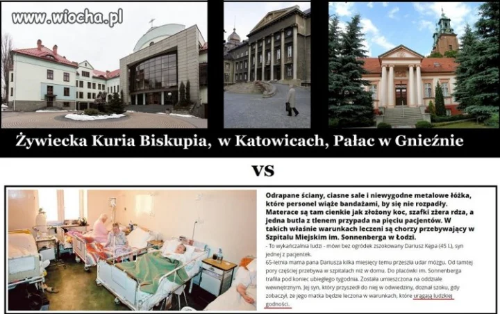 Pałace biskupów to chyba dowód wiary w Boga
