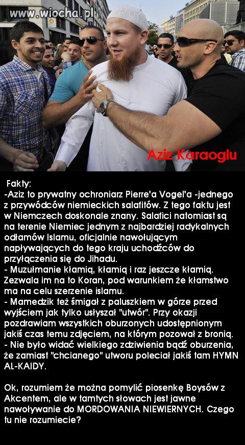 Kilka faktów w temacie hymnu Al-Kaidy na gali...