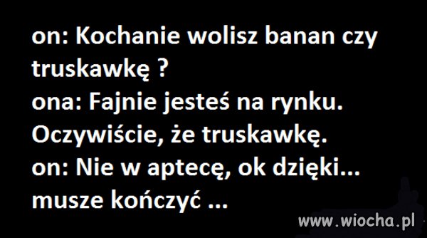 Banan czy truskawka?