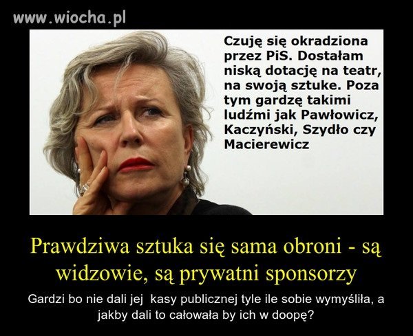 Żałosny teatrzyk Jandy.