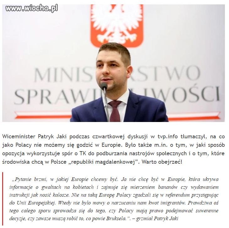 Nie na taką Europę się zgadzaliśmy