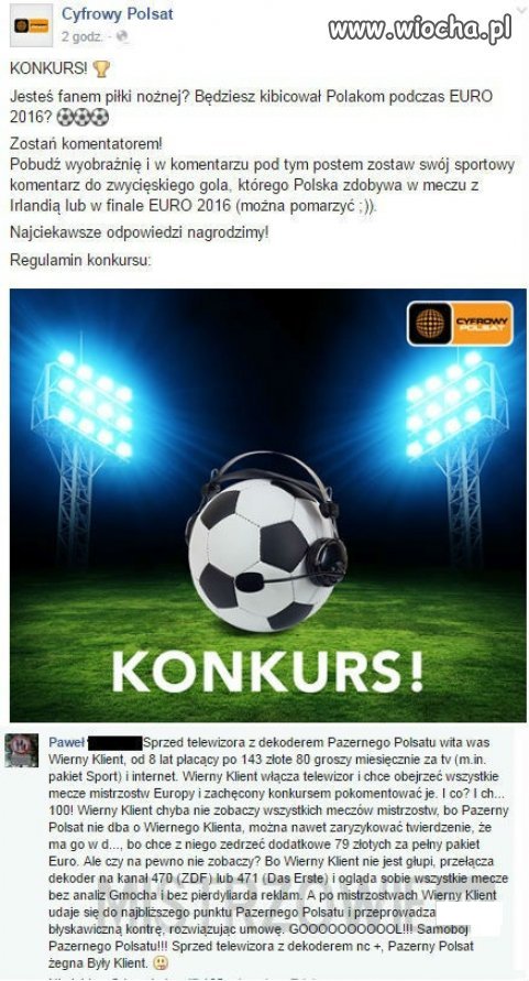 Samobój pazernego Polsatu