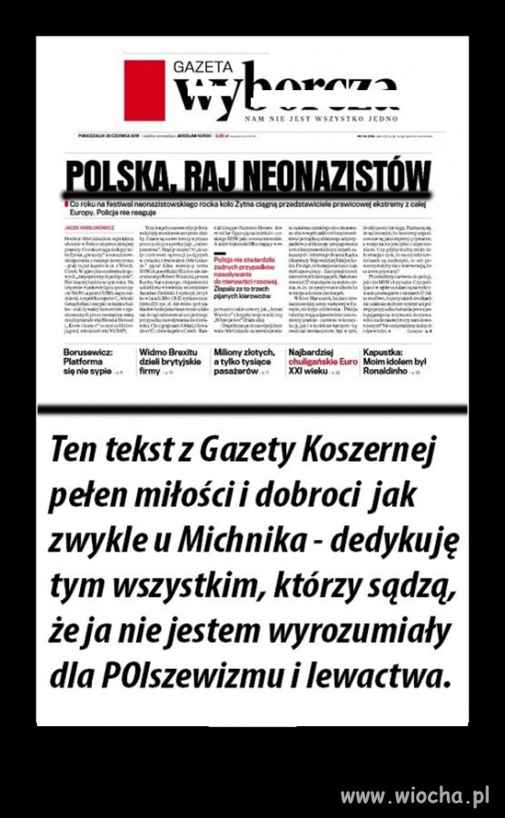 Tekst "dobroci i miłości"