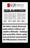 Tekst "dobroci i miłości"