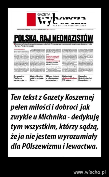 Tekst "dobroci i miłości"