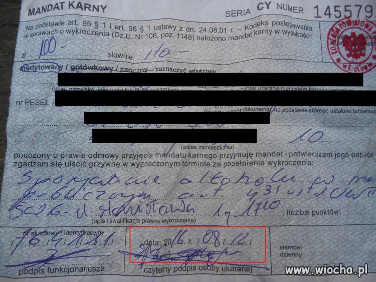 Mandat karny