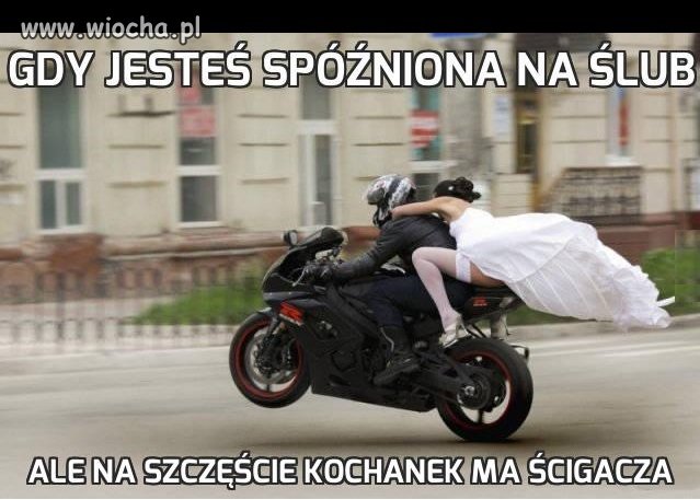Gdy jesteś spóźniona na ślub