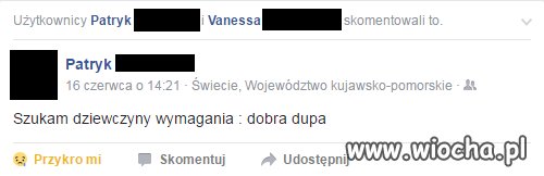 Dzisiejsze szukanie dziewczyny...