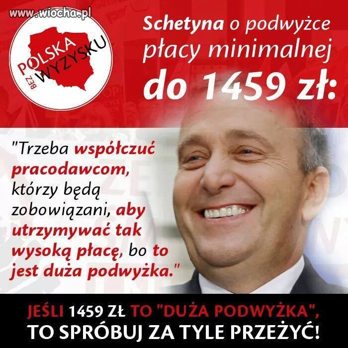 Schetyna to wyżyj sam 