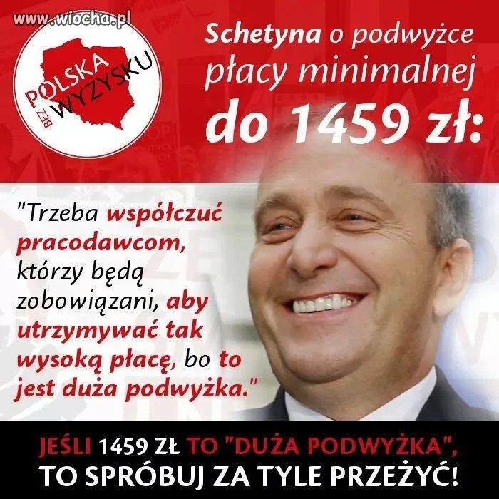 Schetyna to wyżyj sam 