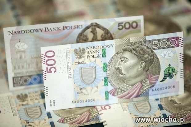 Banknot 500 zł będzie cieszył OKO