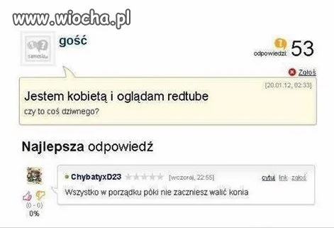 Pytanie i odpowiedź 