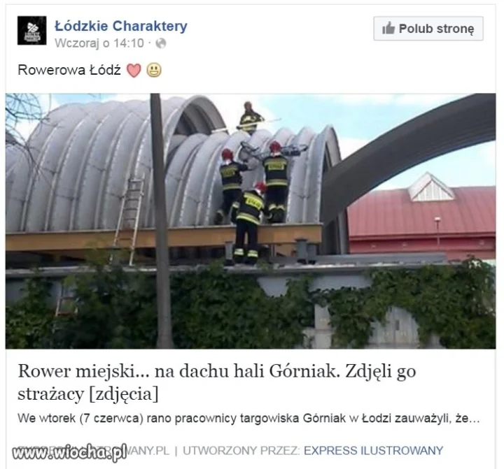 Zdjęli go strażacy