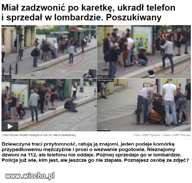 Złodziej - powinni mu ręce obciąć.