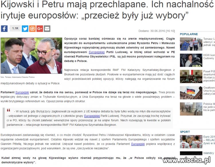 Jednak mają ich dość 