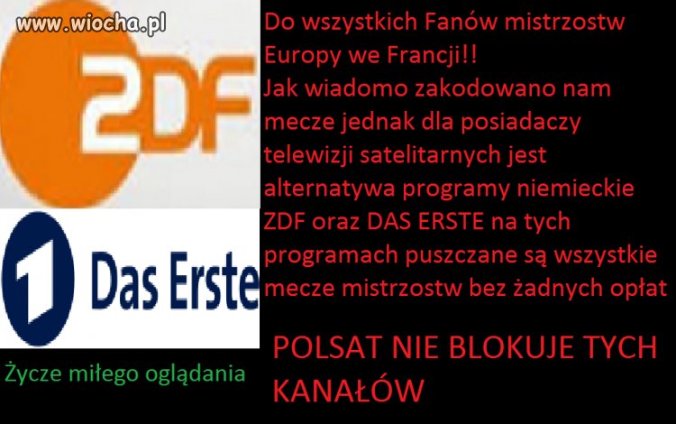 PROBLEM Z OGLĄDANIEM MECZÓW MISTRZOSTW EUROPY