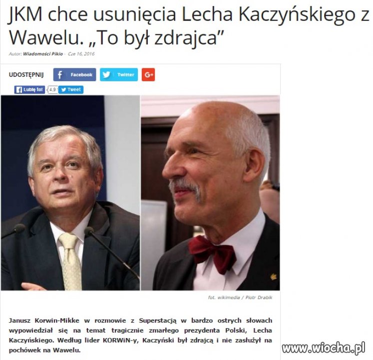 Jeden który nie boi się mówić jak jest... 