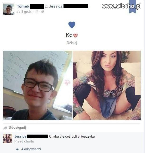 Rozmarzył się chłopak