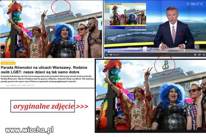 A tymczasem tvn ściąga znak Polski Walczącej