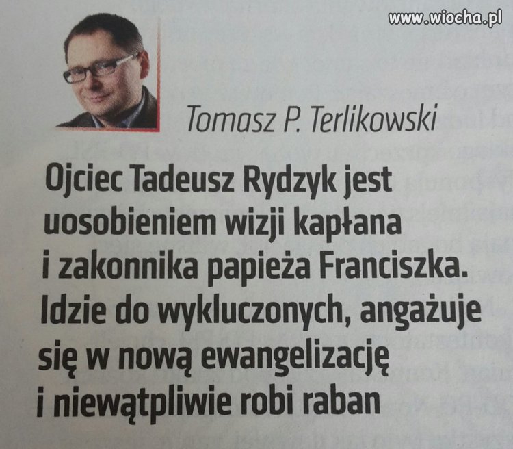 Terlikowski odjechał