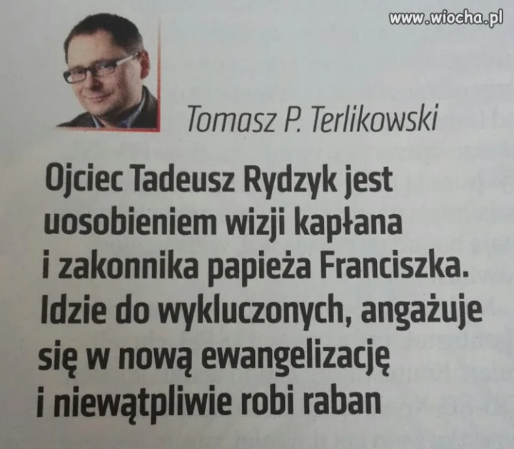 Terlikowski odjechał
