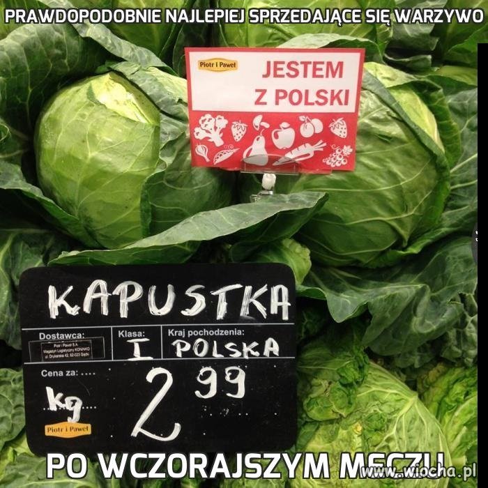 Prawdopodobnie najlepiej sprzedające się warzywo