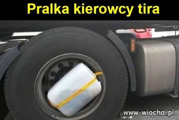 Pralka kierowcy tira