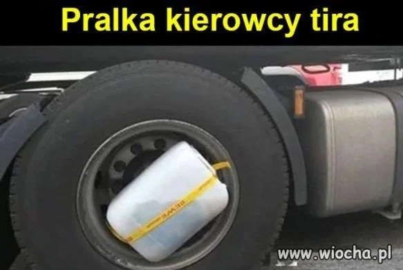 Pralka kierowcy tira