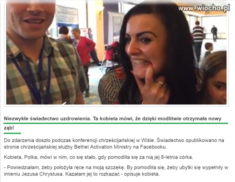 Nowy ząbek z nieba