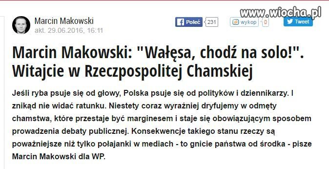 Bo jątrzyć trzeba nadal, bo dobrze płacą