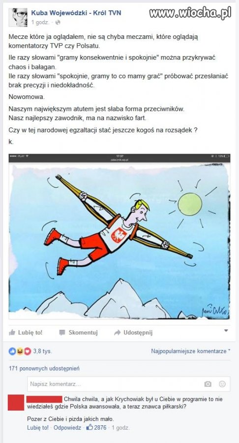 Pan Wojewódzki taki "znafca" piłkarski ...